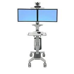 Computerwagen Ergotron Neo-Flex Dual WideView 24-194-055, für 2 Bildschirme, bis 45,4