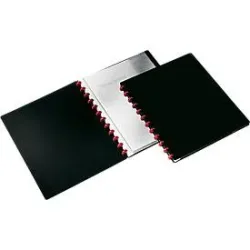 DURABLE Sichtbuch Easy, für DIN A4, 20 Sichthüllen, 2 Stück, schwarz