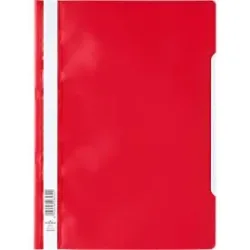 DURABLE Sichthefter mit Abheftung, DIN A4, Polypropylen, 50 Stück, rot