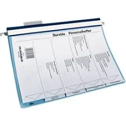 DURABLE Personalhefter 2554 DIN A4 Blau PVC 5 Stück