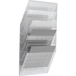 DURABLE Prospektspender Flexiboxx 6, 6 Spender, A4, quer, transparent