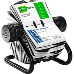 DURABLE Rollkartei VISIFIX FLIP 248101 schwarz, f.400 Karten 104x72mm