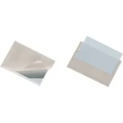 DURABLE Visitenkartentaschen Pocketfix Transparent Polyvinylchlorid 9 x 5,7 cm 100 Stück