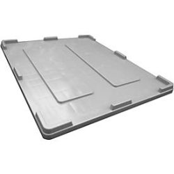 Deckel für Palettenbox, 1200x1000 mm, grau, zum Auflegen