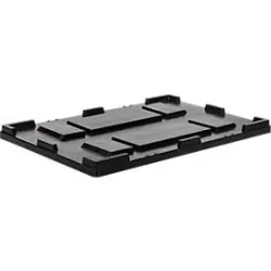 Deckel für Transport- und Stapelbehälter Noah mit Volumen 354 oder 535 l, B 1200 x T 800 x H 70 mm, schwarz