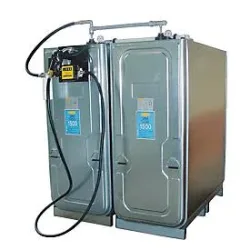 Dieseltankanlage CEMO mit UNI-Tank 1500 l Volumen, 2 Tank, 3000 l Volumen