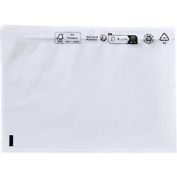 Dokumententasche/Lieferscheintasche SecurePack, C5, ohne Aufdruck, selbstklebend, wasserfest, FSC®-Kraftpapier, transparent, 250 Stück