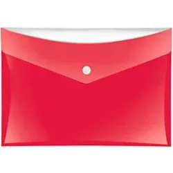 Dokumententasche Veloflex VELOCOLOR®, DIN A5, Kunststoff, für ca. 100 Blatt, 6 Stück, rot