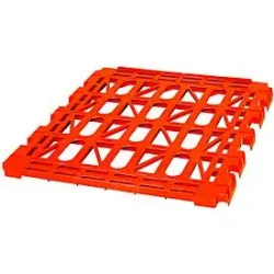 Etagenboden, Kunststoff, für 4-seitige Rollbox, rot (RAL 3000)