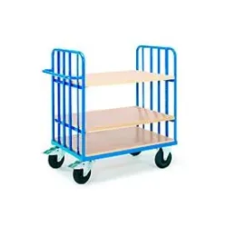Etagenwagen  mit Schiebegriff, 1000 x 700 mm, mit variabler Einteilung für Etagenböden