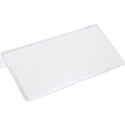 Etiketten für Schubladenbox TRESTON BiOX 3010, 4010 & 5010, inklusive Schutzschildern, Biokunststoff, transparent, 15 Stück