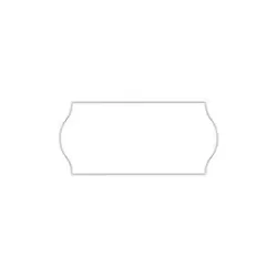 Etiketten mit Wellenrand, 22 x 12 mm, 10 Rollen, weiss (ablösbar)
