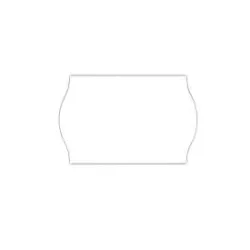 Etiketten mit Wellenrand, 26 x 16 mm, 10 Rollen, weiss (ablösbar)