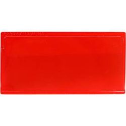 Etikettentasche Label TOP, selbstklebend, 50x110, rot