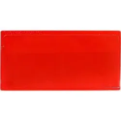Etikettentasche Label PLUS, selbstklebend, 80x160, rot