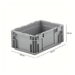 Euro Box Serie MF 3120, aus PP, Inhalt 5,2 L, Unterfassgriff, grau