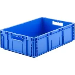 Euro Box Serie MF 6170, aus PP, Inhalt 30,8 L, Durchfassgriff, blau
