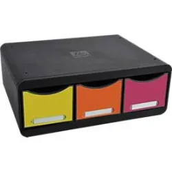Exacompta - Schubladenbox, One Size, Schwarz