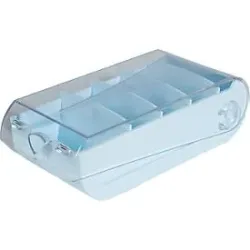 EXACOMPTA Karteikartenbox Bunny Box A7 5346223D pastellblau/tr. 250x132x85mm