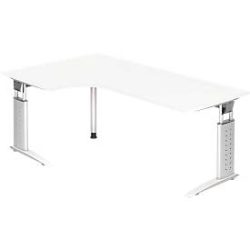 Hammerbacher Schreibtisch US82 200X120CM Weiß