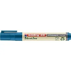 Edding 28 EcoLine Whiteboardmarker, Rundspitze, nachfüllbar, blau, 10 Stk.