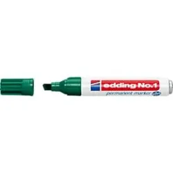 edding No. 1 Keilspitze Permanentmarker Breit Keilspitze 5 mm Grün Nachfüllbar
