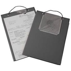 EICHNER Auftragstasche Edge, für DIN A4 Dokumente, Schlüsselfach, B 230 x T 5 x H 330 mm, 10 Stück, grau