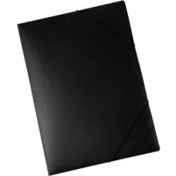 EICHNER Eckspannmappe, DIN A3, Gummizugverschluss, 5 Stück, schwarz