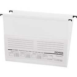 Eichner Hängetaschen, für Formate bis Din A4, PVC, 10 Stück, weiss
