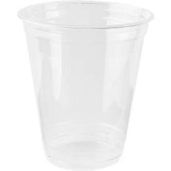 Einweg-Trinkbecher, nur für Kaltgetränke, umweltfreundliches PLA, Volumen 300 ml, H 106,8 x ø 95 mm, 70 Stück, glasklar