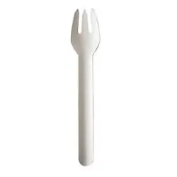PAPSTAR Einweg-Gabel Pure; 15 cm (L); weiss; 1000 Stück / Pack