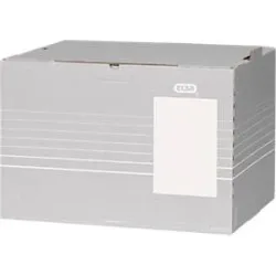 ELBA Tric Archivbox Grau 46,5 x 32,5 x 36 cm Wellpappe 10 Stück