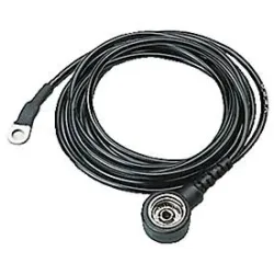 Erdungsleitung Bedrunka+Hirth, für ESD Tischbeläge & ESD Bodenmatten, 1 x 10 mm Druckknopf, 4 mm Öse, Länge 1,5 m, schwarz