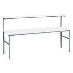 TRESTON TPH-Arbeitstisch mit Etagenboard, ESD, manuell höhenverstellbar, BxT 1.800 x 700 mm