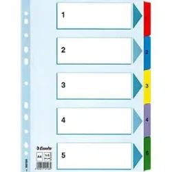 Esselte Karton-Register Mylar, Zahlen 1-5