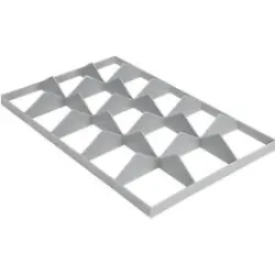 Fachwerkeinsatz FW 1191-1 unten, PE-HD, grau