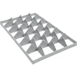Fachwerkeinsatz FW 1192-1 unten, PE-HD, grau