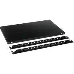 Fachboden für Grundregal/Anbauregal ORDO Business, höhenverstellbar, Stärke 40 mm, Tragkraft bis 140 kg, B 1000 x T 800 x H 40 mm, Stahl, schwarz