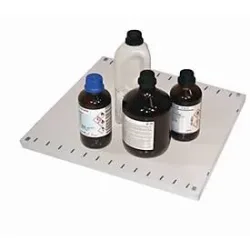 Fachboden Standard für asecos Chemikalienschränke der CS und CX Serie, Stahlblech, B 474 x T 491 x H 30 mm, bis 50 kg