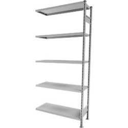 Fachbodenregal SSI Schäfer R3000, Anbauregal, 5 verzinkte Böden, B 1025 x H 2278 mm