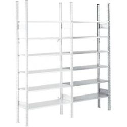 Fachbodenregal SSI Schäfer R3000, Anbauregal, 5 verzinkte Böden, B 1025 x H 2278 mm