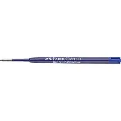 Faber-Castell Ersatz-Gelrollermine G2, Strichstärke 0,6 mm, Ø 1,0 mm, Schreibfarbe blau, dokumentenecht, mit Metallspitze, Kunststoff, 10 Stück