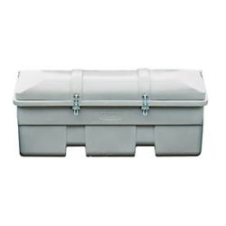 Fahrzeugbox CEMO, Polyethylen, 750 l, L 1840 x B 740 x H 940 mm, nestbar, grau/orange