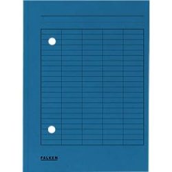 Falken Umlaufmappe mit 2 Löchern und Druck auf Vorderseite A4 Manila Blau 22 x 31,8 cm 100 Stück