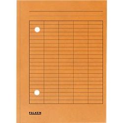 Falken Umlaufmappe mit 2 Löchern und Druck auf Vorderseite A4 Manila Orange 22 x 31,8 cm 100 Stück
