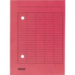 Falken Umlaufmappe mit 2 Löchern und Druck auf Vorderseite A4 Manila Rot 22 x 31,8 cm 100 Stück