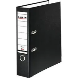 Falken Color Ordner DIN A4 80 mm Schwarz 2 Ringe PP-Color Pappkarton