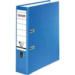 Falken Ordner DIN A4 80 mm Blau 2 Ringe Pappe