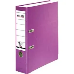 Falken Ordner A4 80 mm Violett 2 Ringe