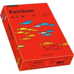 Farbiges Kopierpapier Mondi Rainbow, DIN A4, 80 g/m², intensivrot, 1 Paket = 500 Blatt